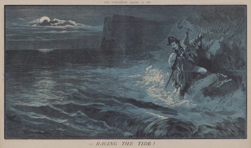 Racing the Tide! (farge litho) av Matthew