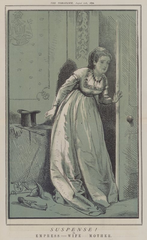 Spenning! eller, keiserinne - kone - mor (farge litho) av Matthew