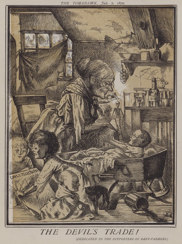 Djevelens handel! (farge litho) av Matthew
