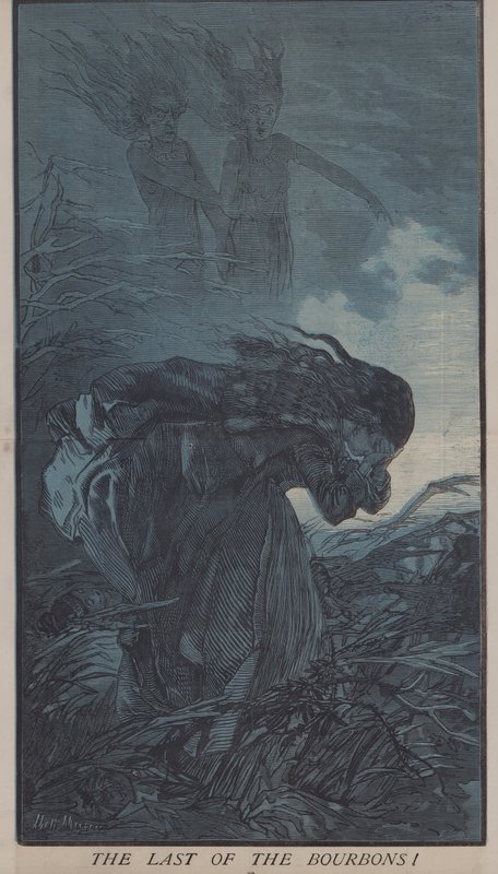 Den siste av bourbonene! (farge litho) av Matthew