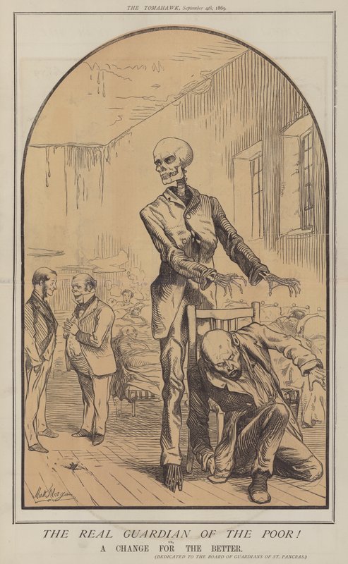 De fattiges ekte vokter! eller, En forandring til det bedre (farge litho) av Matthew