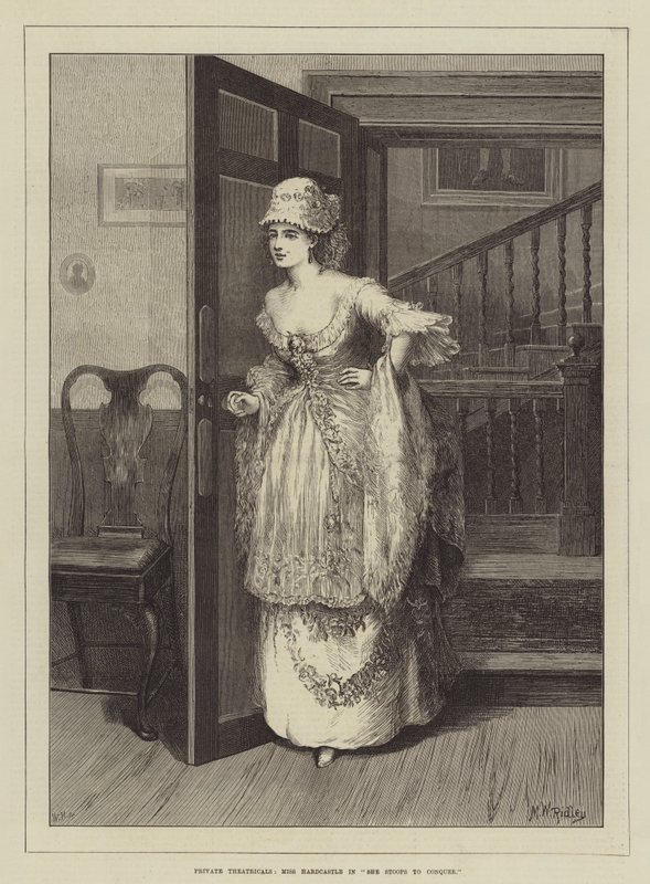 Private Theatricals, Miss Hardcastle i She Stoops to Conquer av Matthew White Ridley