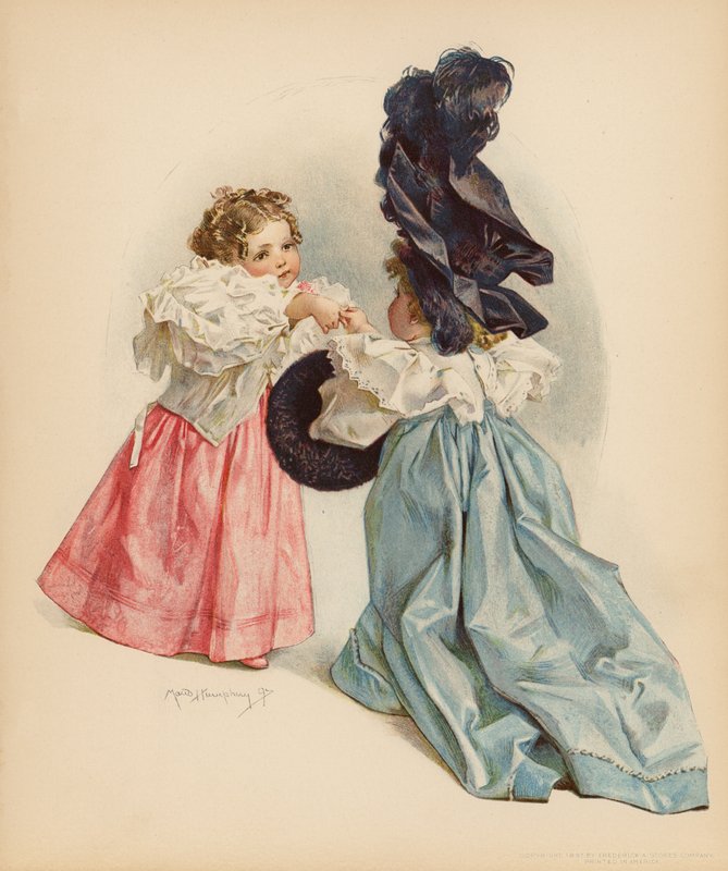 Ringer (farge litho) av Maud Humphrey