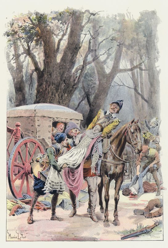 Illustrasjon for Gil Blas av Maurice Leloir