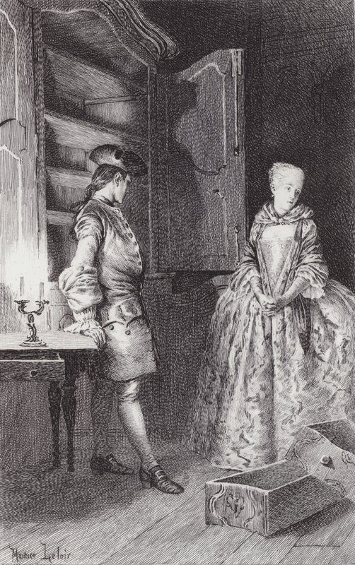 Scene fra Manon Lescaut av Maurice Leloir