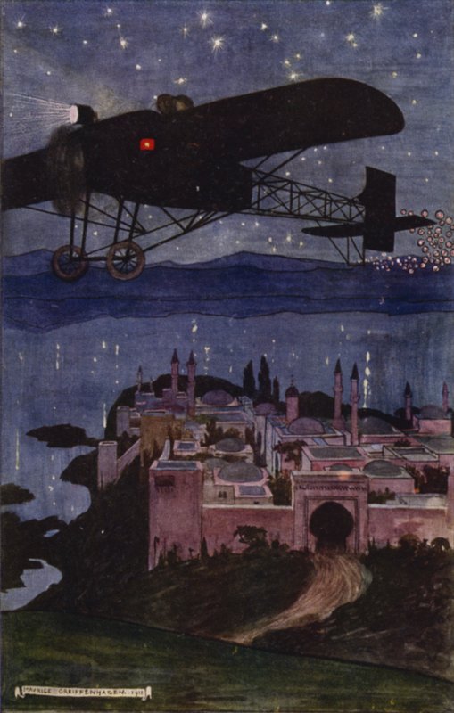 Visit to Bagdad: The Journey (farge litho) av Maurice (after) Greiffenhagen