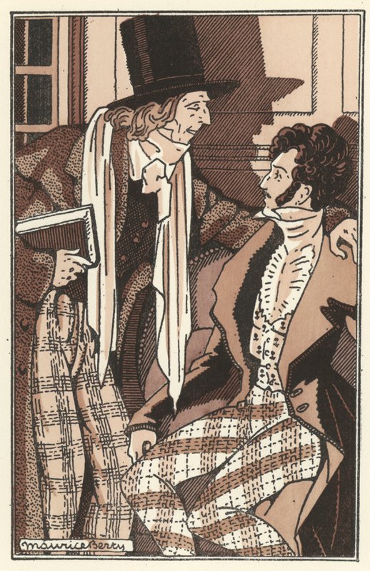 Illustrasjon for Scenes de la Vie de Boheme av Henri Murger (litho) av Maurice Berty