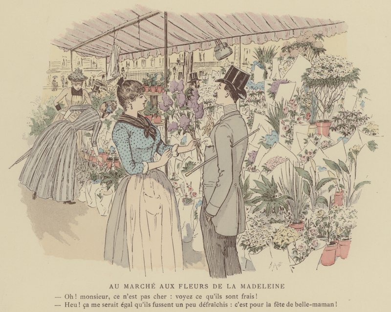 Illustrasjon for Paris Brilliant (farge litho) av Maurice Charles Mathieu Bonvoisin