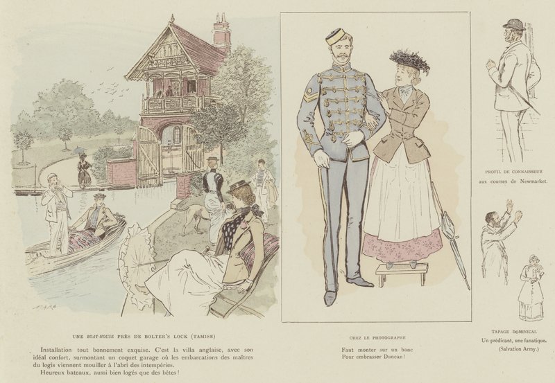 Illustrasjon for London Life by Mars av Maurice Charles Mathieu Bonvoisin