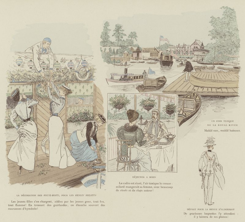 Illustrasjon for London Life by Mars av Maurice Charles Mathieu Bonvoisin