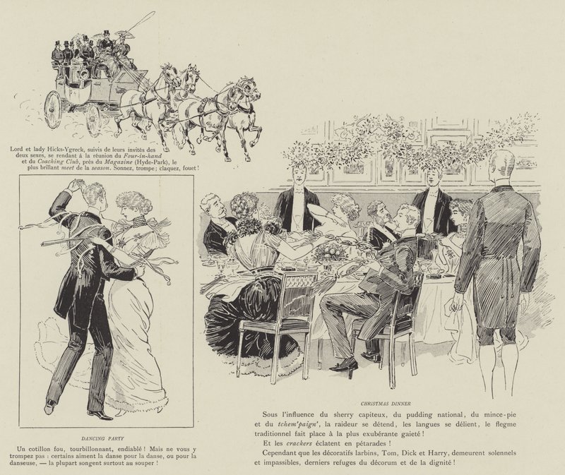 Illustrasjon for London Life by Mars av Maurice Charles Mathieu Bonvoisin