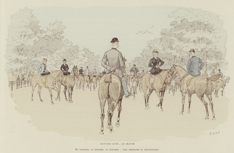Illustrasjon for London Life by Mars av Maurice Charles Mathieu Bonvoisin