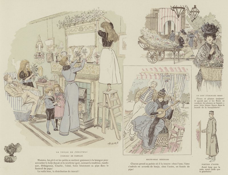 Illustrasjon for London Life by Mars av Maurice Charles Mathieu Bonvoisin
