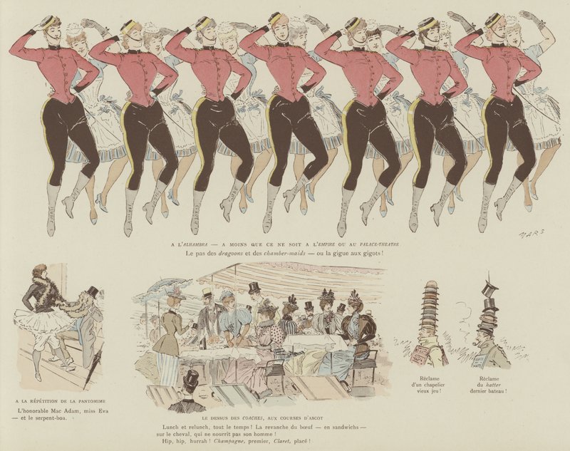 Illustrasjon for London Life by Mars av Maurice Charles Mathieu Bonvoisin