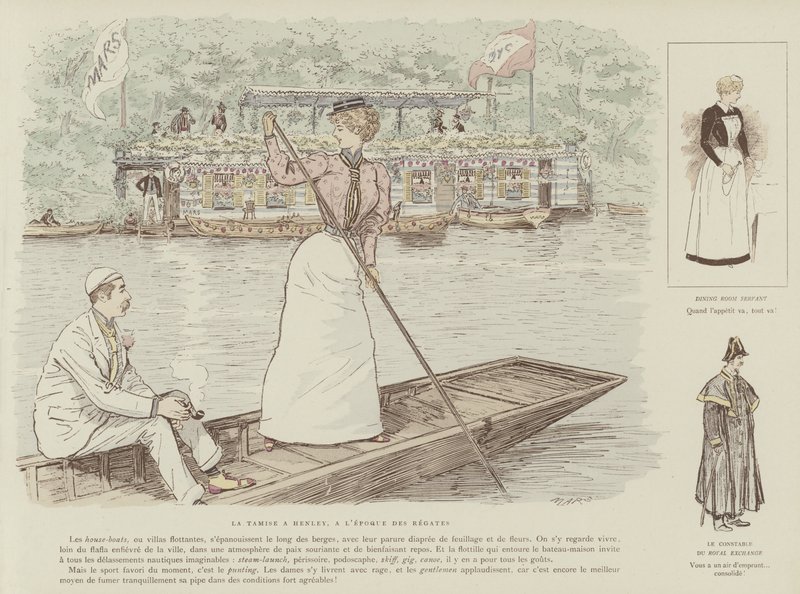 Illustrasjon for London Life by Mars av Maurice Charles Mathieu Bonvoisin