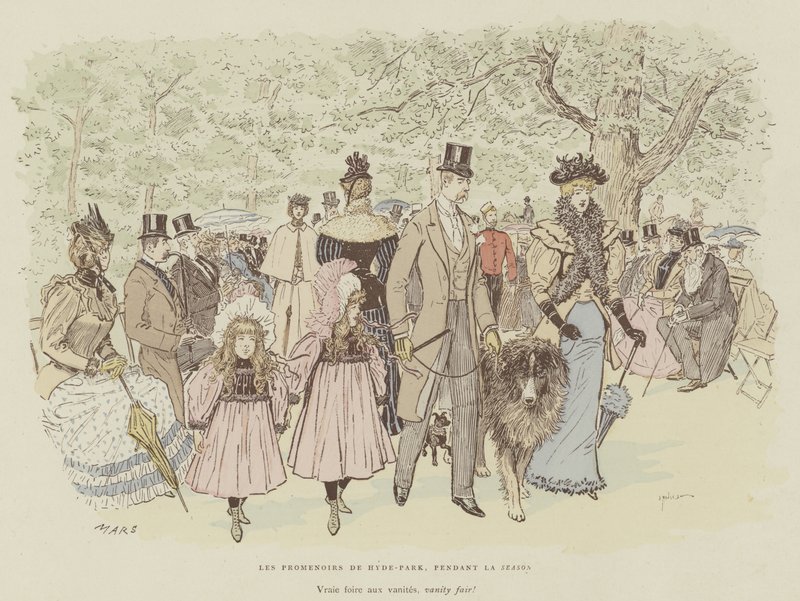 Illustrasjon for London Life by Mars av Maurice Charles Mathieu Bonvoisin
