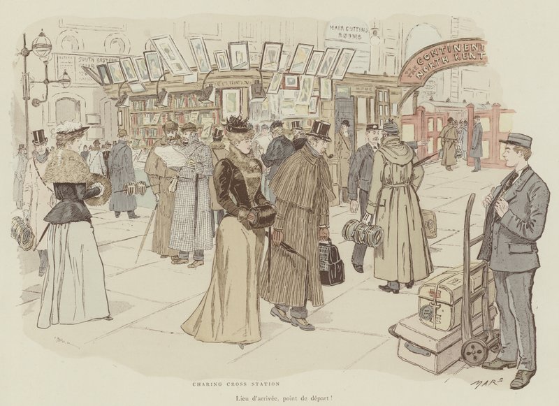 Illustrasjon for London Life by Mars av Maurice Charles Mathieu Bonvoisin