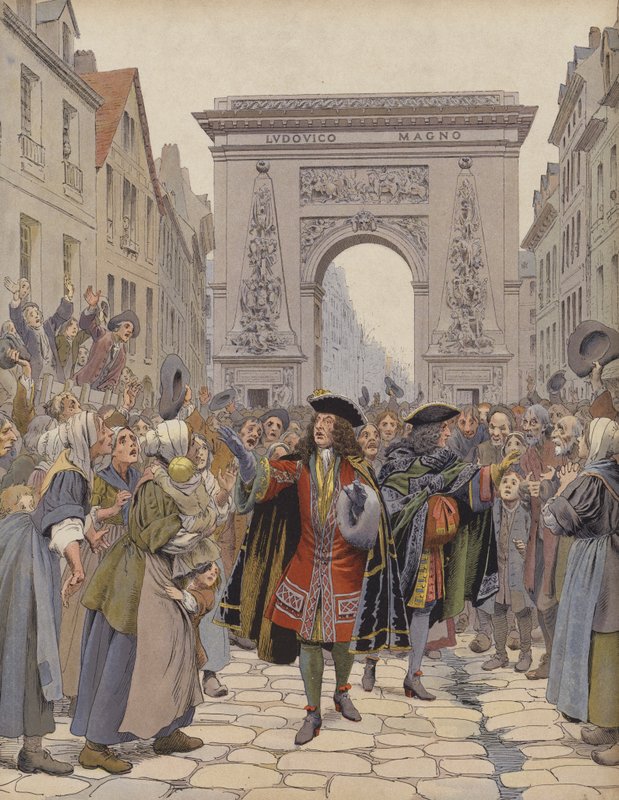 Boufflere vinteren 1709, beroliget en forstyrrelse av Maurice Leloir