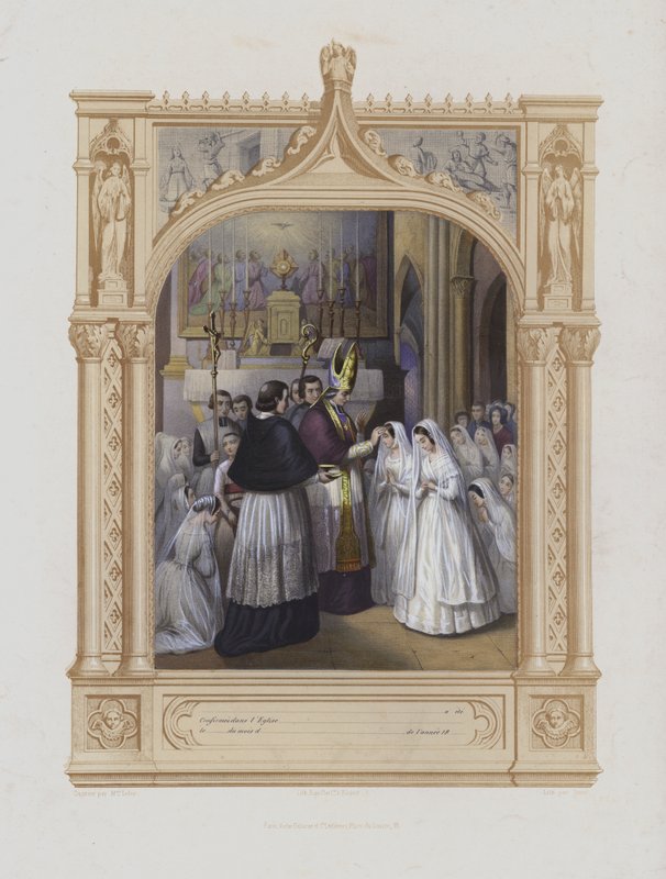 Bekreftelse (akvatint) av Maurice Leloir