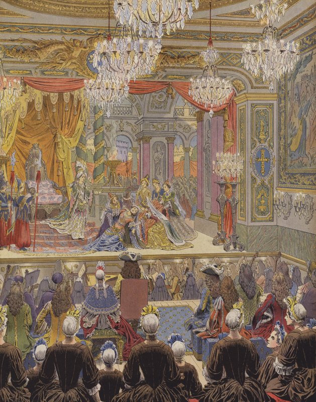 Første fremføring av Roots Esther av Les Demoiselles de Saint-Cyr av Maurice Leloir