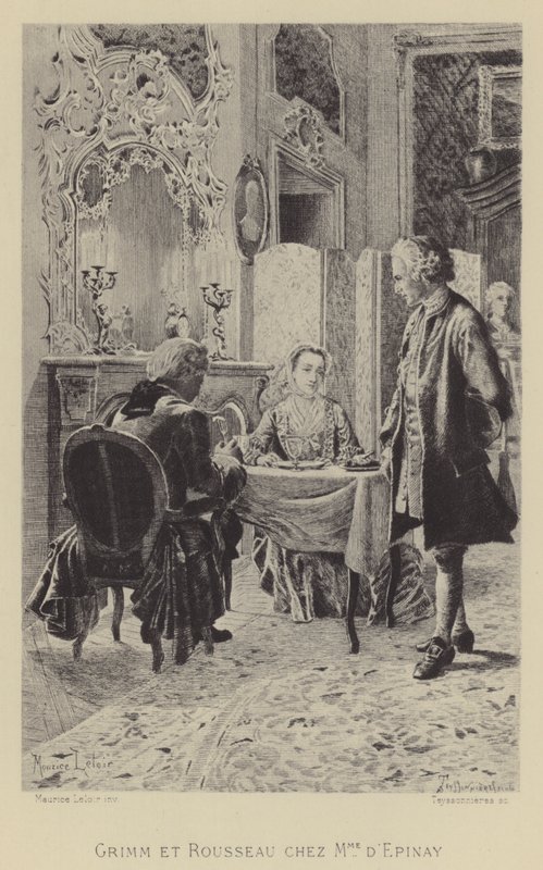 Grimm og Rousseau hjemme hos Madame d
