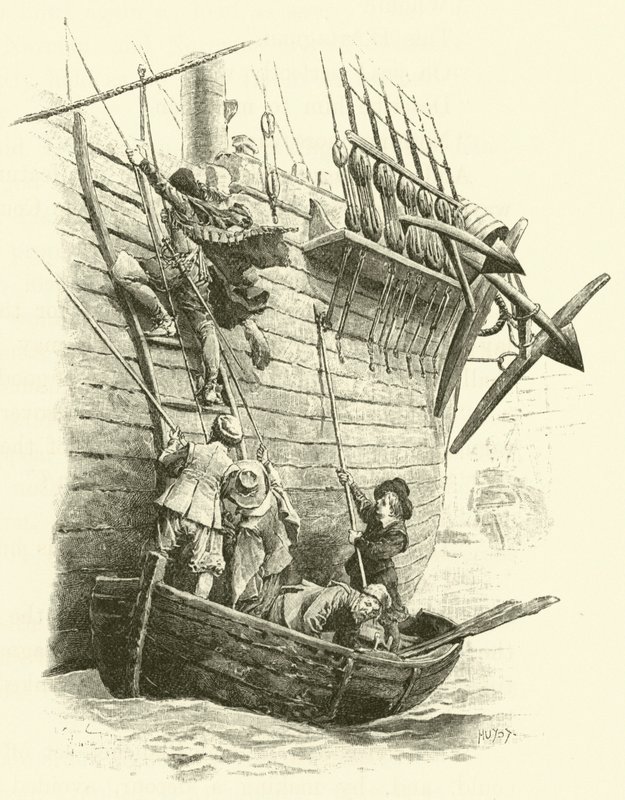 Illustrasjon for The Three Musketeers (gravering) av Maurice Leloir