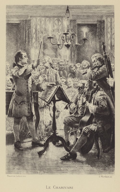 Charivari (gravering) av Maurice Leloir