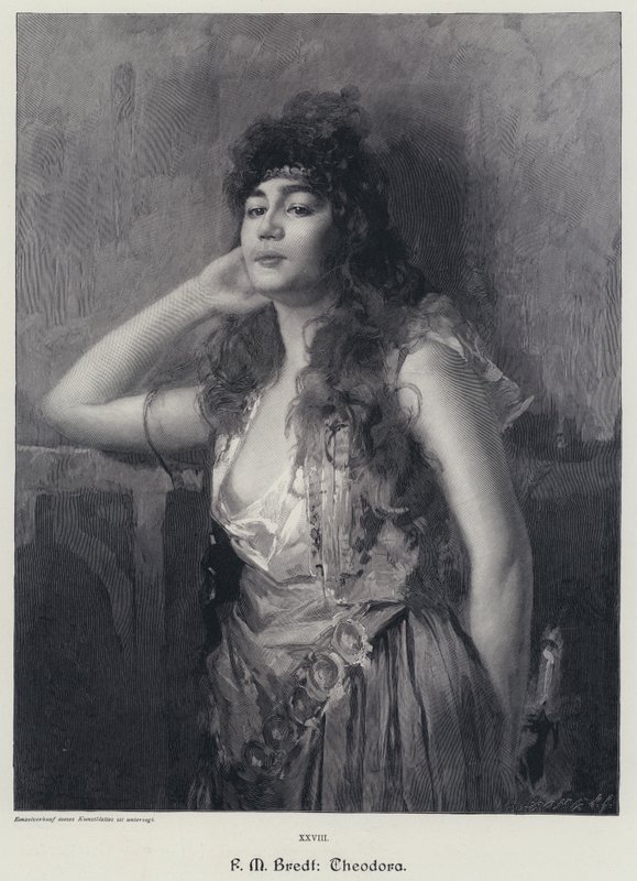 Theodora (gravering) av Max Ferdinand Bredt