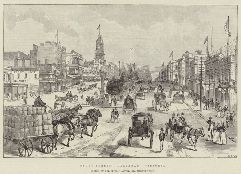 Sturt-Street, Ballarat, Victoria av Melton Prior
