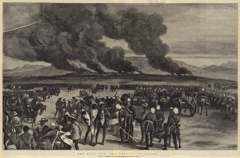 Zulu-krigen, brenningen av Ulundi av Melton Prior