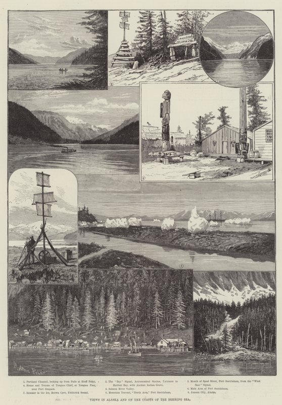 Utsikt i Alaska og på kysten av Beringhavet av Melton Prior