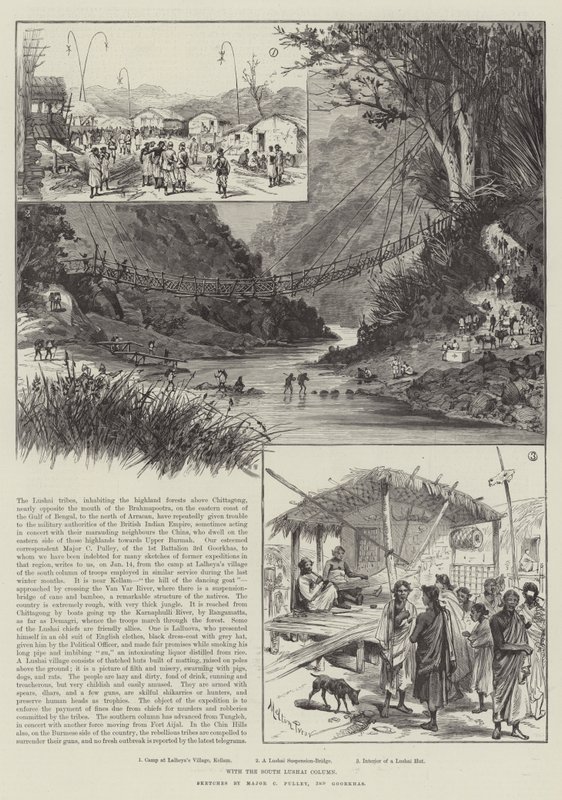 Med South Lushai-søylen av Melton Prior