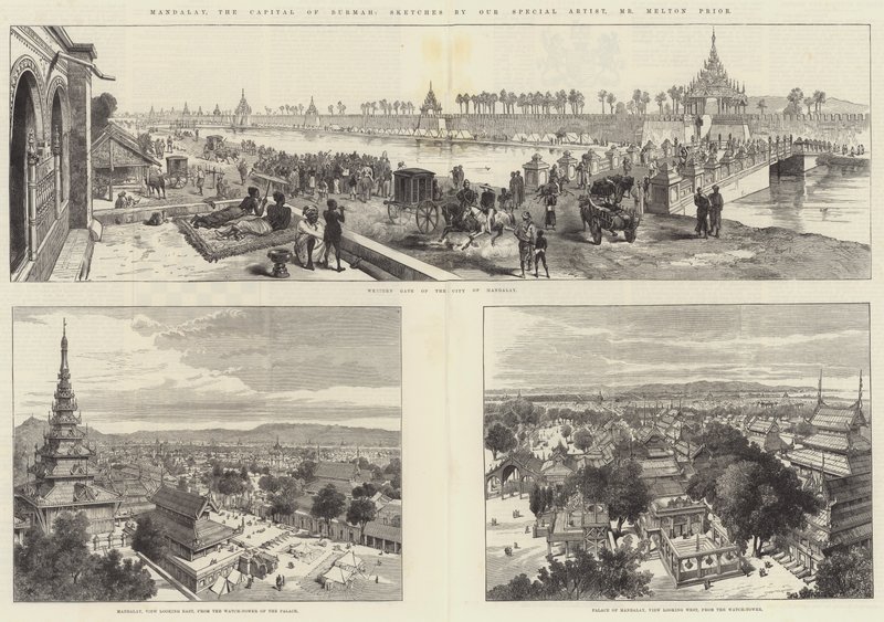 Mandalay, hovedstaden i Burmah av Melton Prior