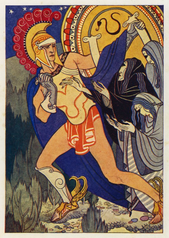 Perseus og de tre grå kvinnene av Merlyn Mann