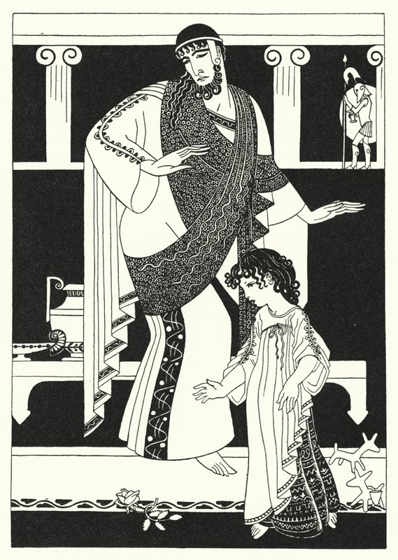 "Jeg bryr meg ikke om slike roser som dette!" ropte Marigold (farge litho) av Merlyn Mann