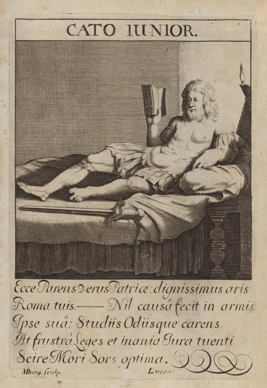 Cato den yngre, romersk statsmann av Michael Burghers