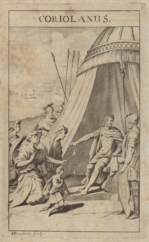 Gaius Marcius Coriolanus, romersk general av Michael Burghers
