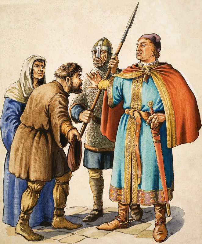 Henrik II lytter til klagen til en ydmyk undersåtte av Michael Godfrey