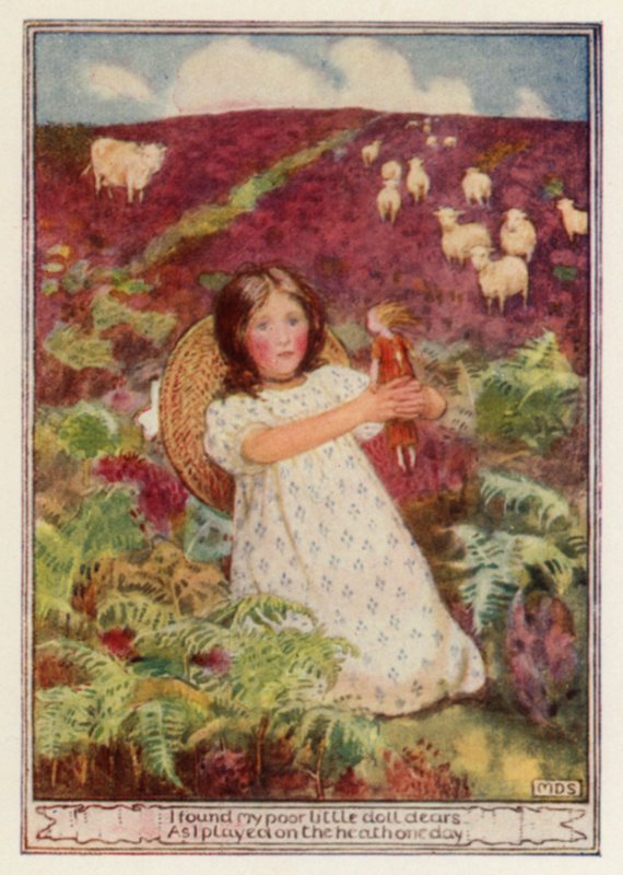 My Little Doll, dikt av Charles Kingsley (farge litho) av Minnie Didbin Spooner