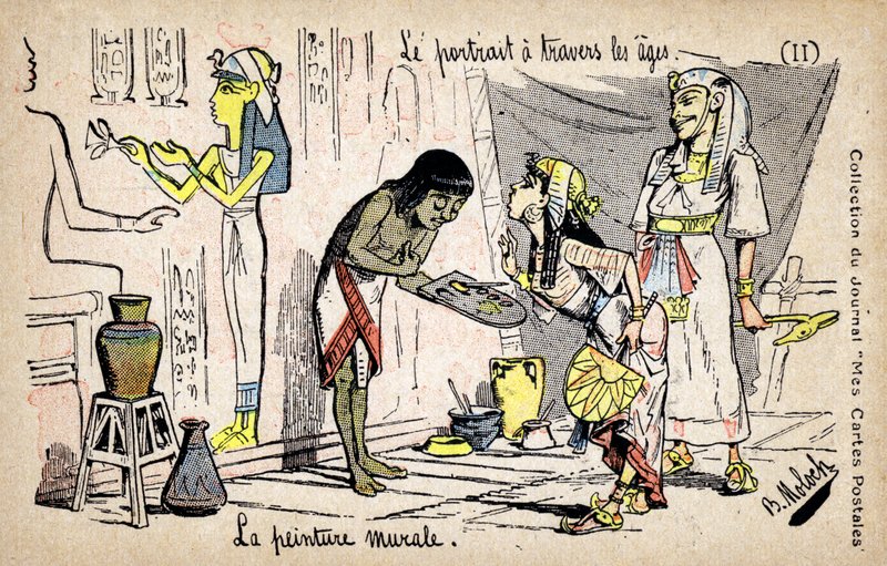 Egyptisk kunst av Moloch