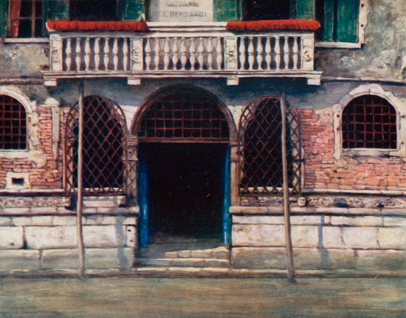 En døråpning, Venezia av Mortimer Ludington Menpes