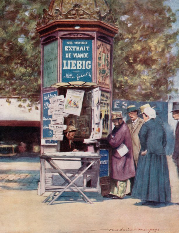 I Kiosk, Paris av Mortimer Ludington Menpes