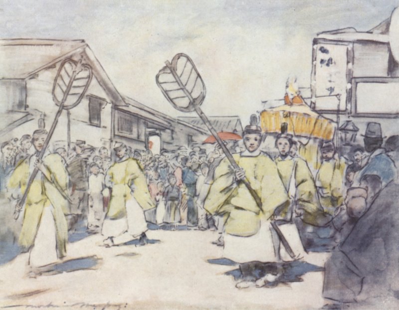 En religiøs prosesjon av Mortimer Ludington Menpes