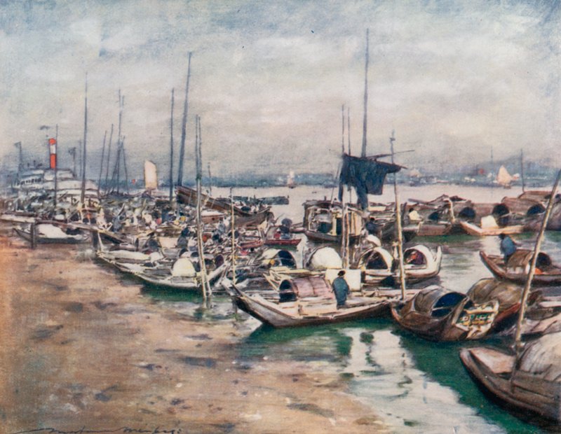En elvescene av Mortimer Ludington Menpes