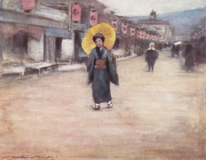 En gate i Kyoto av Mortimer Ludington Menpes
