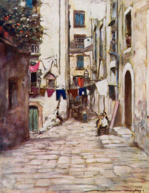 En gate i Napoli av Mortimer Ludington Menpes