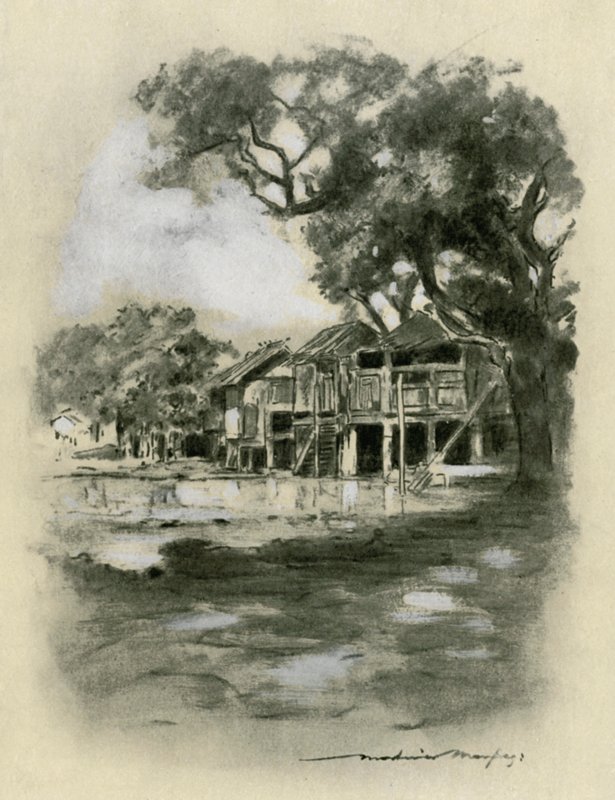 En Up Country Village av Mortimer Ludington Menpes