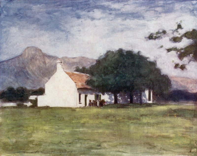 Cecil J Rhodes" fruktfarm i Paarl av Mortimer Ludington Menpes