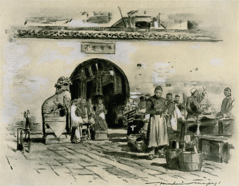 I byen Shanghai av Mortimer Ludington Menpes