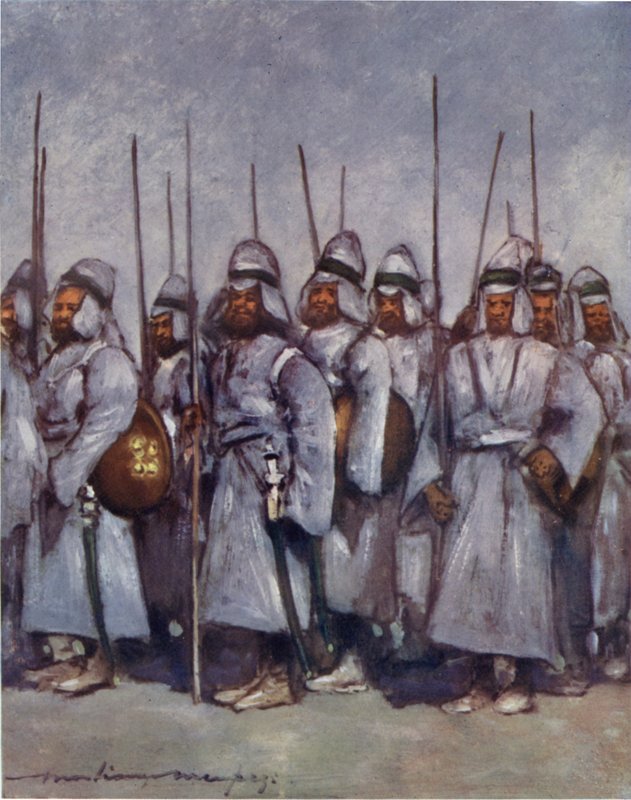 Quiltede soldater fra Kishengarh av Mortimer Ludington Menpes